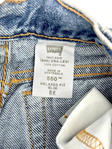 Vintage Levi’s Jeans 550 Relaxed Fit Size 6X Red Tab Medium Wash - Picture 7 of 12
