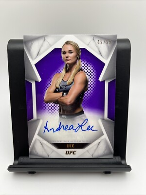 2020 Topps UFC Striking Signatures Andrea Lee Auto Purple /99 #STS-AL