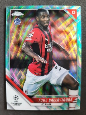 2021-22 Topps Chrome UCL, Fode Ballo-Toure, Rookie, /199, AC Milan