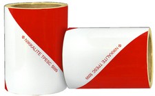 Bandes réfléchissante de sécurité rouge et blanc 2x9 mètres