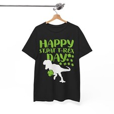 Dinosaur T-Shirt  Kids Happy St Pat Trex Day Dino St Patricks Day Shirt