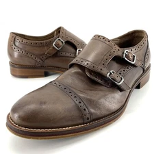 Johnston & Murphy Mens Conard Double Buckle Monk Strap Cap Toe Size 11.5