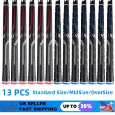 13 Pcs Standard/Midsize/Oversize Rubber Golf Golf Grip Club Grip Anti-Slip Grip