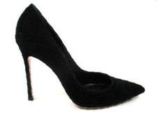 GIANVITO ROSSI 105 BLACK SUEDE POINT TOE PUMPS SZ.36.5/US6