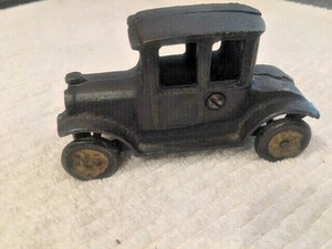 Vintage Cast Iron Toy Ford 5 Window Coupe Car Ebay