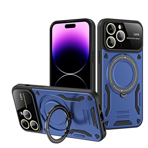 Custodia blindata per iPhone 15 14 13 12 Pro Max supporto anello magnetico custodia cellulare - Foto 14 di 18