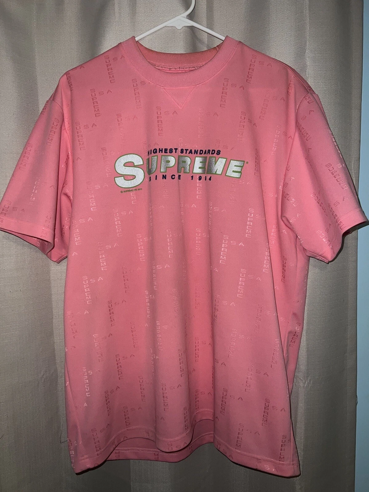 Supreme Highest Standards Athletic S/S Taille L rose clair