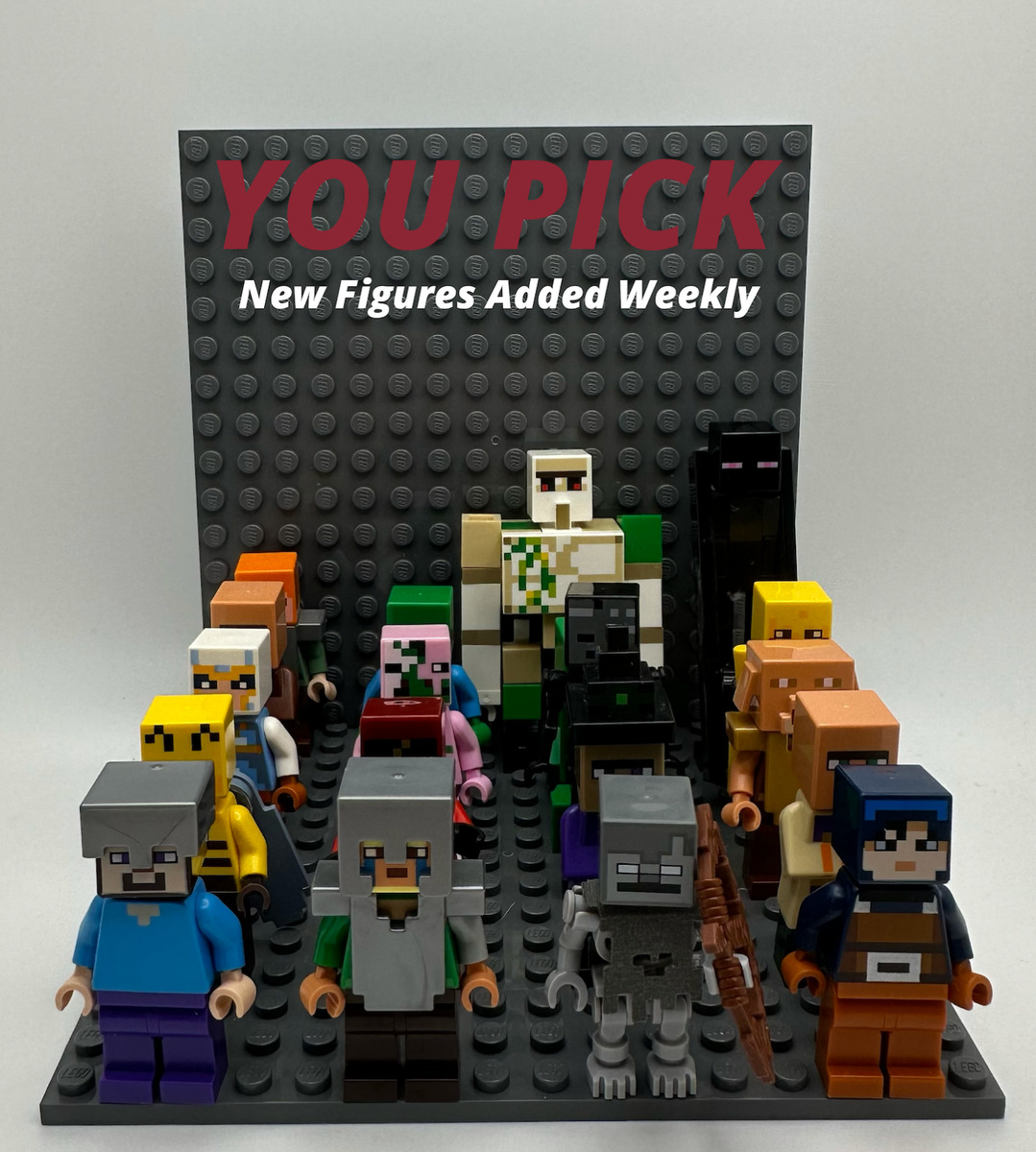 LEGO Minecraft Minifigures - YOU PICK - Steve, Alex, Zombie, Witch, Skeleton