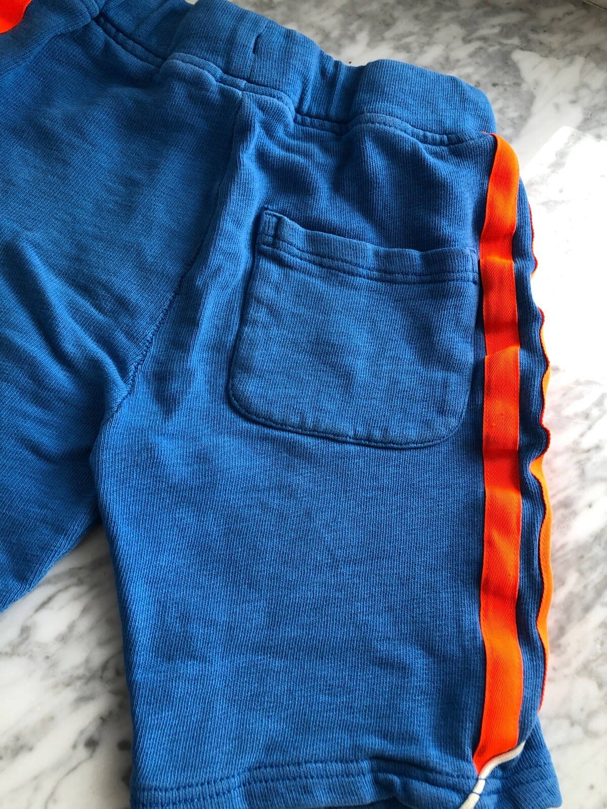 Crewcuts shorts size 6 Boys Shorts Royal Blue Orange Stripe very SOFT
