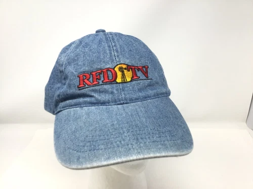 RFD TV Hat Cap Blue Denim StrapBack