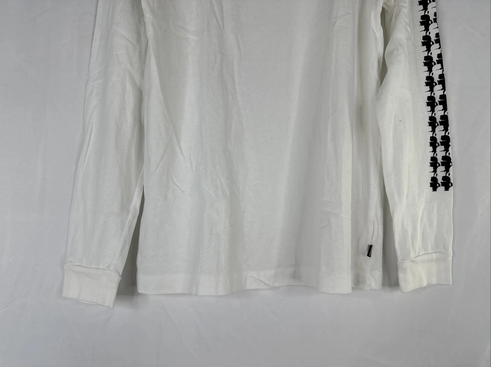 Camiseta Karl Lagerfield VANS Talla S Blanca Manga Larga Estampado Gráfico Foto 4 de 4