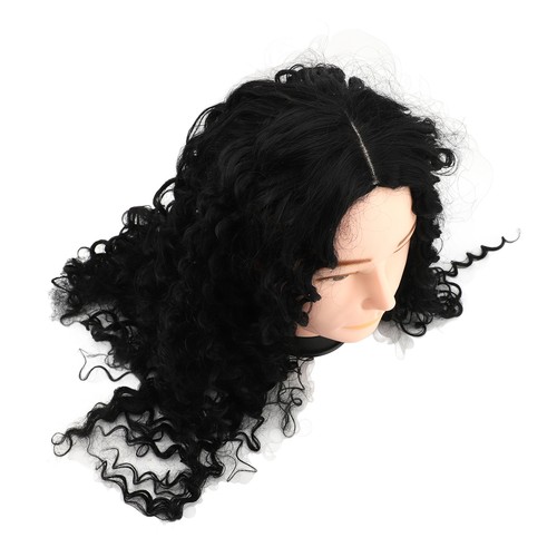 Women Deep Wave Lace Front Wig Synthetic Heat Resistant Deep Curly Wig Black MOY - Picture 14 of 22
