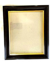 Classic Painted Wood Gold-Tone Border Hanging Picture Frame for 8" x 10" Photo