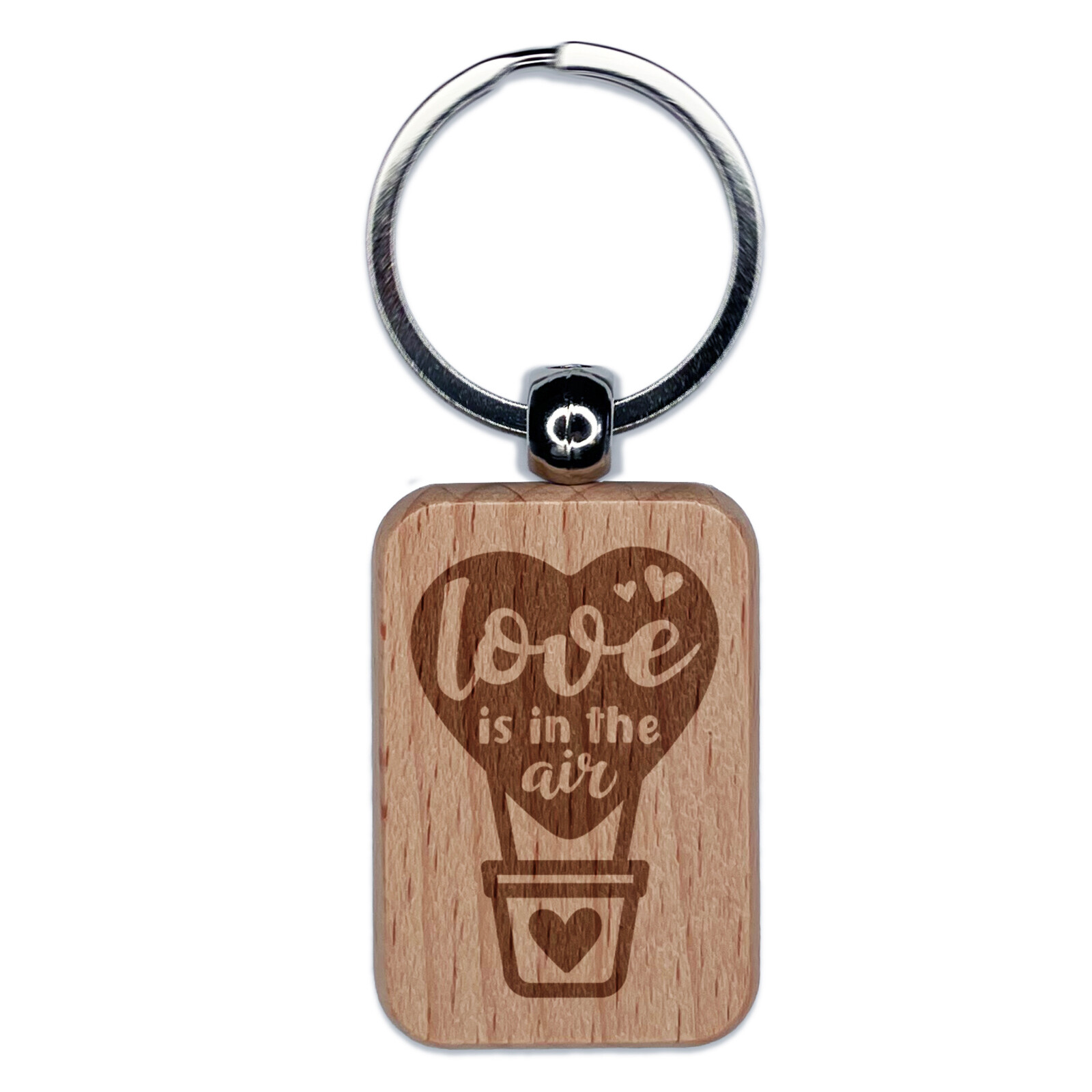 Valentine's Day Engraved Wooden Keychain Love Charm Gift