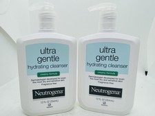 NEW LOT 2 Neutrogena Ultra Gentle Hydrating Cleanser Creamy Formula 12 oz
