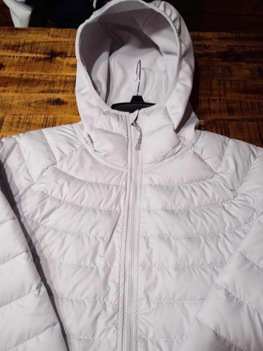 Columbia フード付きジャケット L ホワイト COLUMBIA Womens White Out Fs Hooded Jacket Omni Heat & Thumb