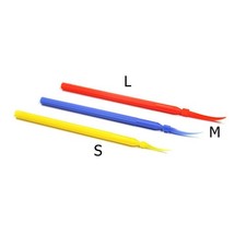 3 Sizes Dental Integrated Interdental Plastic Wedges With Long Handle Poly S/M/L