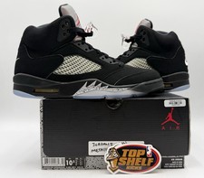 DS New Nike Air Jordan 5 OG Mid Metallic Silver Authentic Size 10.5 2016