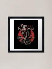 FooFighters Band Logo Framed Art Pr Framed Wall Art Poster Canvas Print Picture