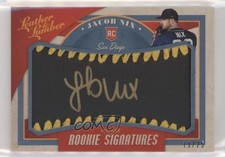 2019 Panini Leather & Lumber 19/25 Jacob Nix #145 Auto hg6