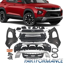 Fit For 2021-2023 Chevy Trailblazer Front Bumper Cover Grille Grill Assembly Kit