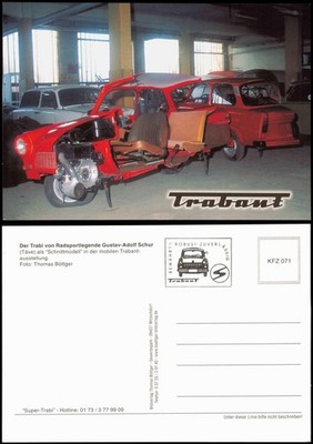 Trabant/Trabi Täve as ''cutting model'' in the mobile Trabant - 1999