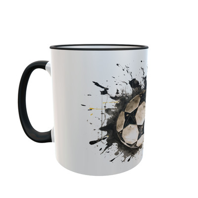 Deutschland Fußball Tasse   Fan Kaffeetasse Schwarz Rot Gold Team Germany
