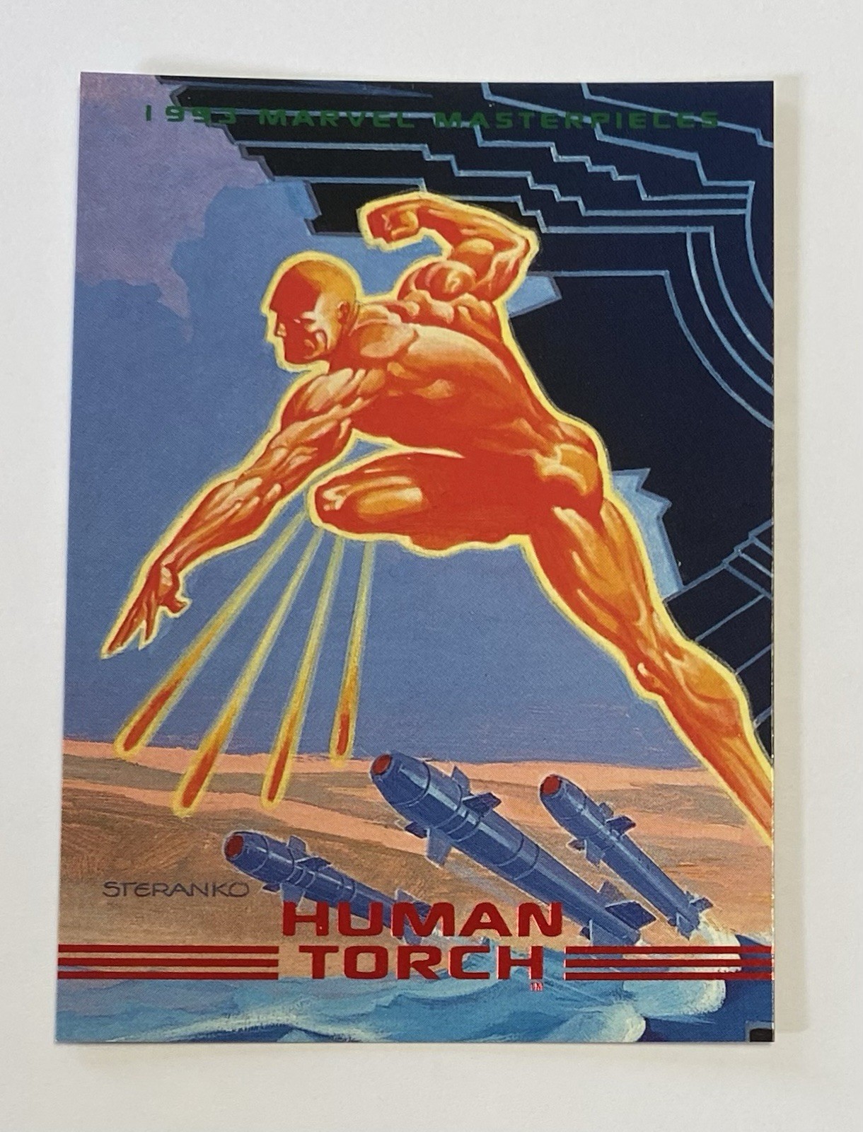 1993 Skybox Marvel Masterpieces Human Torch #2