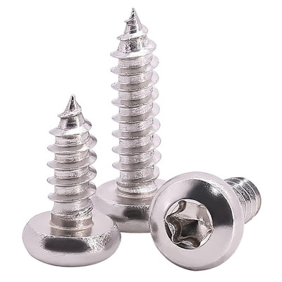 #10 X 3/4'' Pan Head Torx Drive Self Tapping Screws, 304 Stainless Steel 18-8 Woo