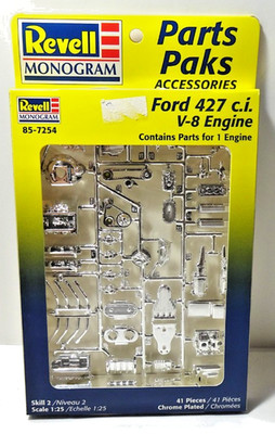 Vintage Revell Monogram Parts Paks Accessories Ford 427 V-8 Engine New 85-7254