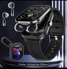 Smartwatch 2en-1 Auriculares Inalámbricos InEar Asistente de Voz IA - Multifuncional