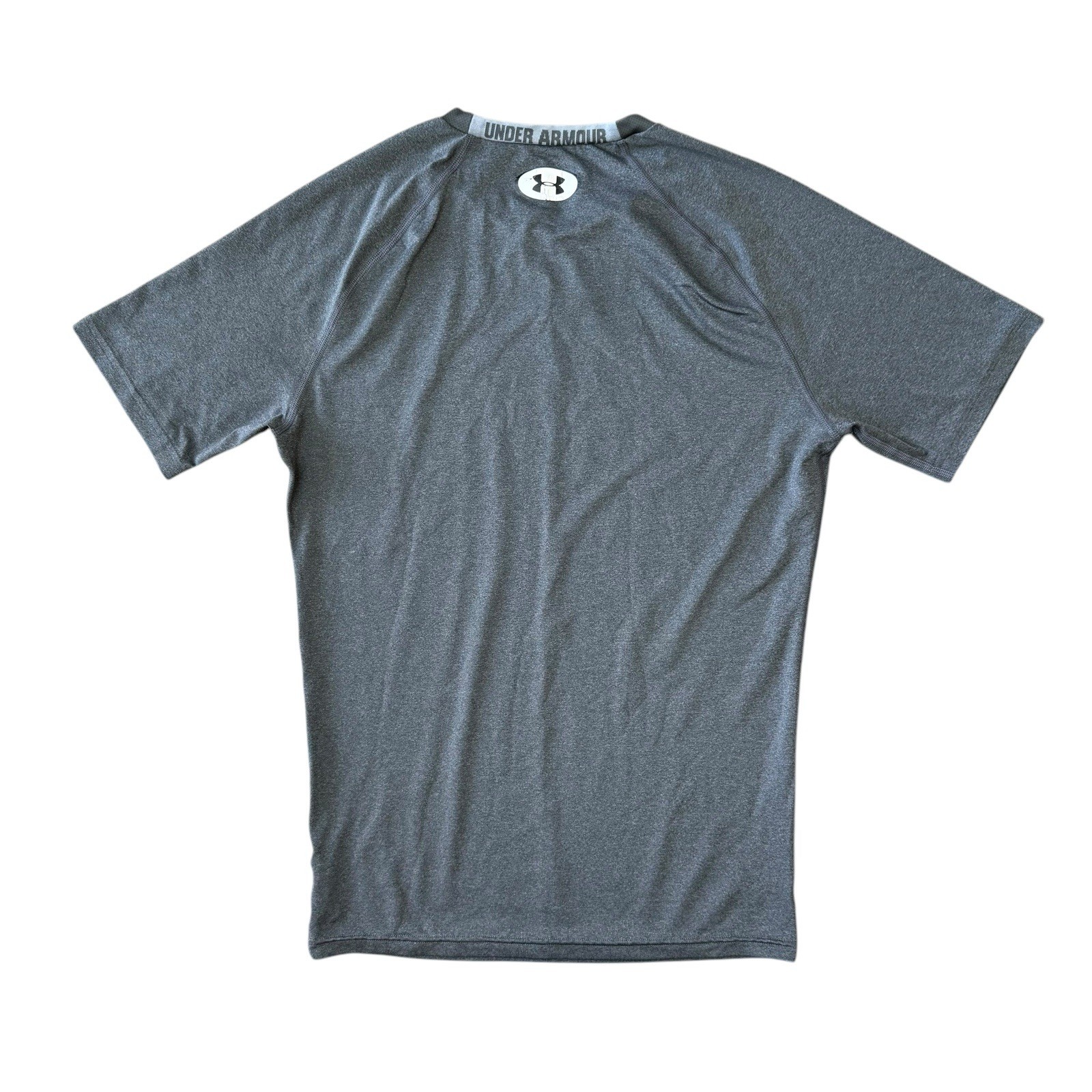 Under Armour HeatGear Compression Shirt Men’s Large Gray  Short Sleeve Gym