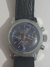 Vintage Orologio Da Polso Cronografo Russo Poljot 3133