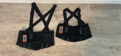 Two Ergodyne ProFlex 2000SF High-Performance Back Supports Small & Medium sizes 