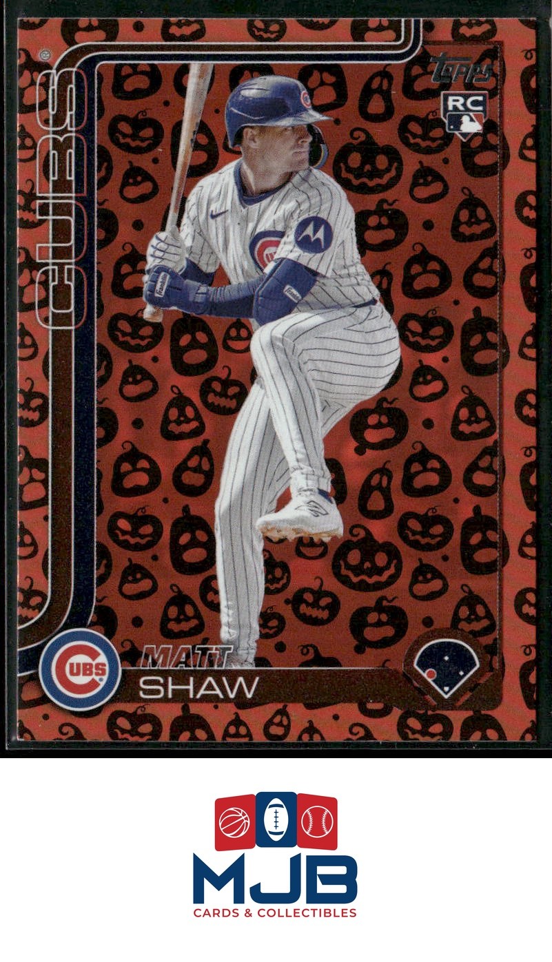 2025 Topps Update Matt Shaw Holiday Jack O’Lanterns Rookie #US200 Chicago Cubs