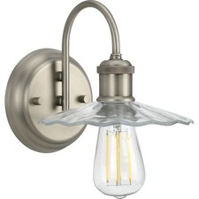 Progress Lighting P300286 Fayette 8" Tall Bathroom Sconce - Nickel