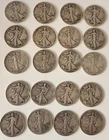 $10 F.V. Walking Liberty Halves  F/VF Mixed Dates/Mintmarks
