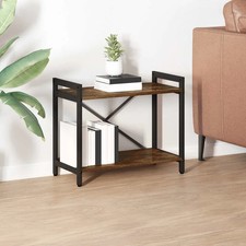 Image of Bookcase Smoked oak 60 x 30 x 48.5 cm Engineered wood vidaXL