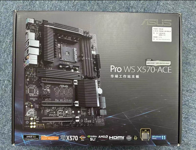 ASUS Pro WS X570-ACE AM4 Workstation support 5800x 3d CrossFireX n NVIDIA SLI-