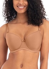 Freya Idol T-Shirt Bra Molded Seamless Underwire Support Black/Nude