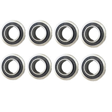 8 Pack Flanged Ball Bearings ID 3/4 X OD 1-3/8 Inch, Applicable Lawn Mower, Whee