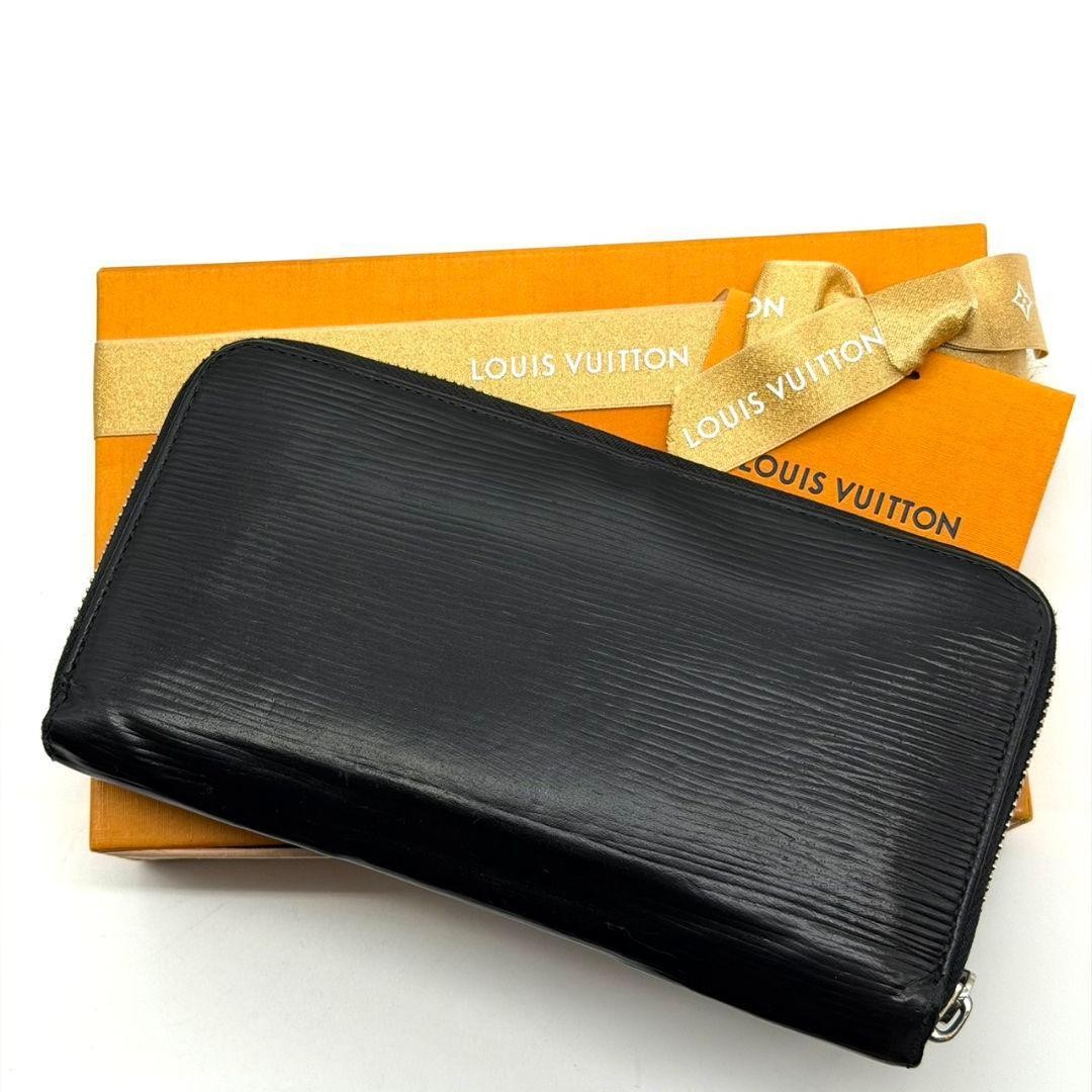 Louis Vuitton Epi Zippy Wallet M60072 Wallet Long Wallet Round Zipper Black Unis