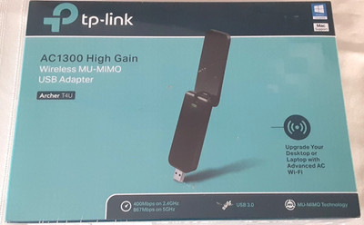 TP-Link AC1300 Wireless USB Adapter Archer T4U - New Sealed in Box