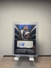 2023 Panini Obsidian Lightning Strike Signatures Elijah Moore Blue /199 AUTO 