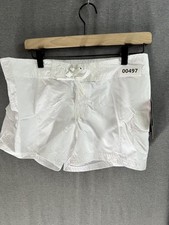 00497 NWT KANU SURF WOMEN  S WHITE SWIM SHORTS SIZE 4