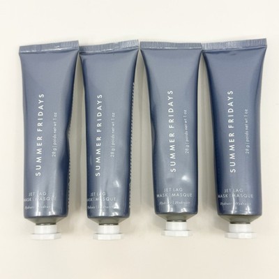 Summer Fridays Jet Lag Mask + Moisturizer Set Of 4 1oz Tubes NEW