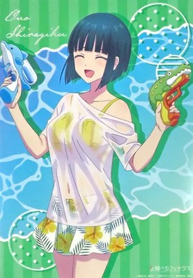 Aeon Fantasy Clear Poster Shiragiku Ono Molly Online Scratch Goddess Cafe A3