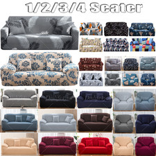 Sofa Covers Seater 1 2 3 Elastic Settee Stretch Slipcover Couch Floral Protector