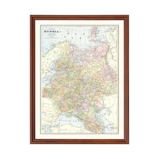 Old Map of Russia 1901 - Vintage Russia Art Wall Decor