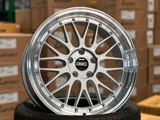 New 18x8 Et38 Bbs Lm Design Rim 4 Wheel Gloss Silver 5x112